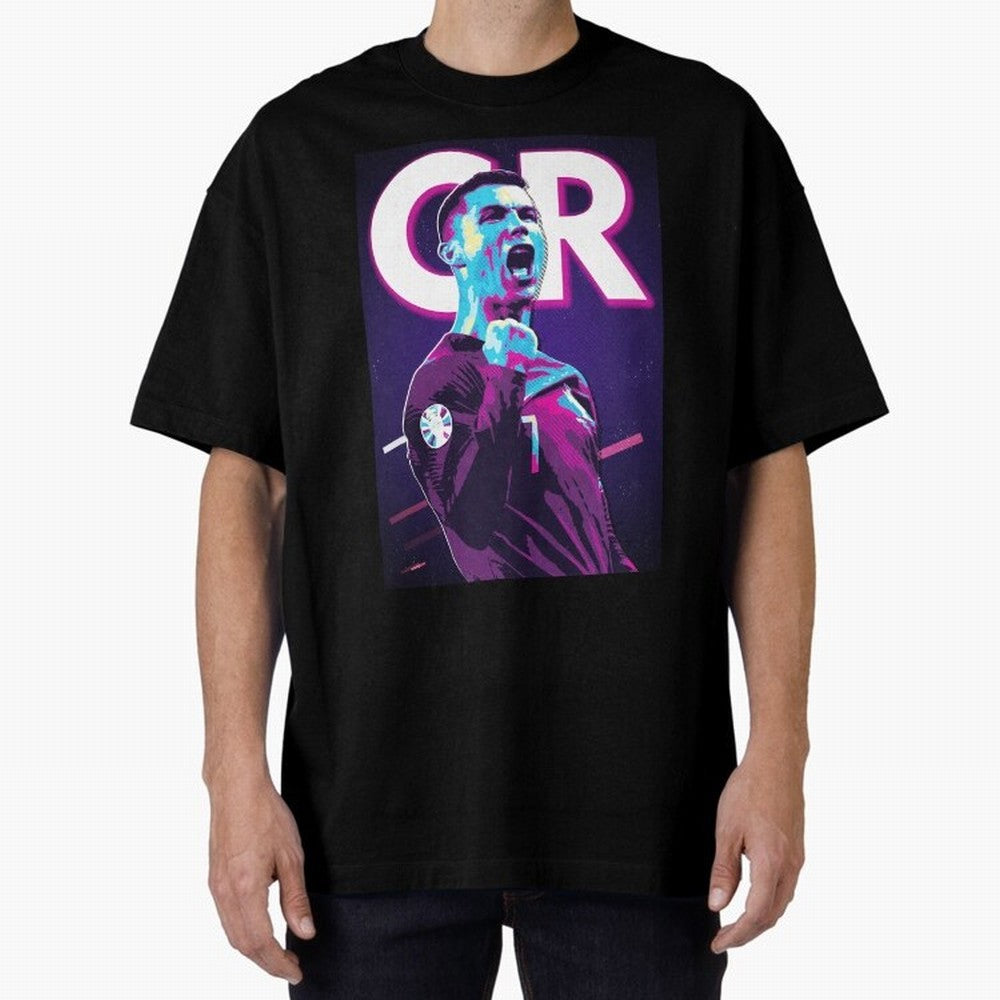 Ronaldo Oversized T-Shirt Turn Football Passion into Global Football Passion for FIFA World Cup 2026 USA Canada Mexico, Filled with Messi, Germany, Goal Celebration Energy, Supporter Heritage, Football Icons and Worldwide Tournament Joy; Perfect