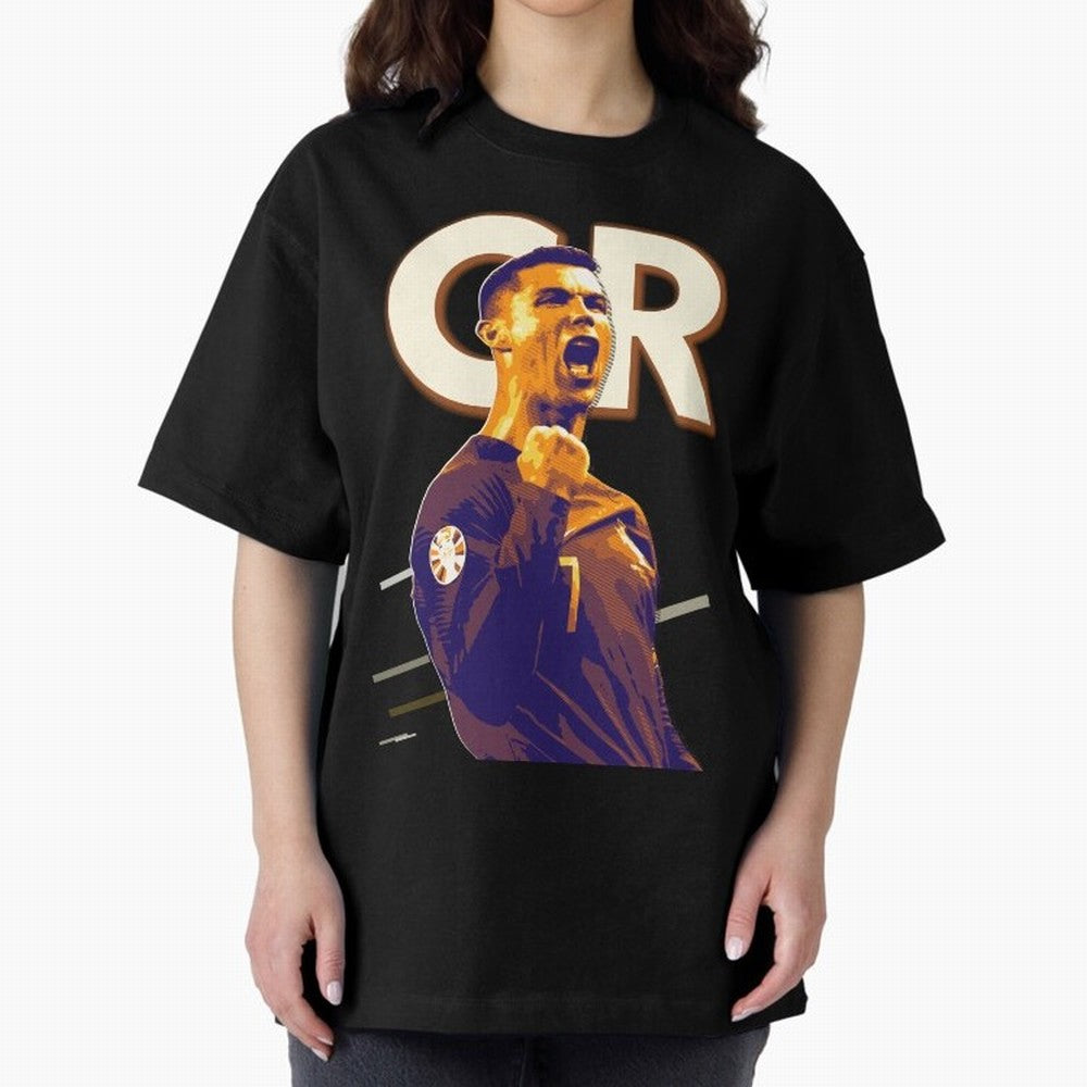 Cristiano Ronaldo Oversized T-Shirt Embrace Match Day Hype around FIFA World Cup 2026 Group Stage, Messi, Neymar and Mbappe, Portugal, Football History, Final Match Energy, Crowd Noise and Once in a Lifetime Moments; Perfect for Supporters Who Want