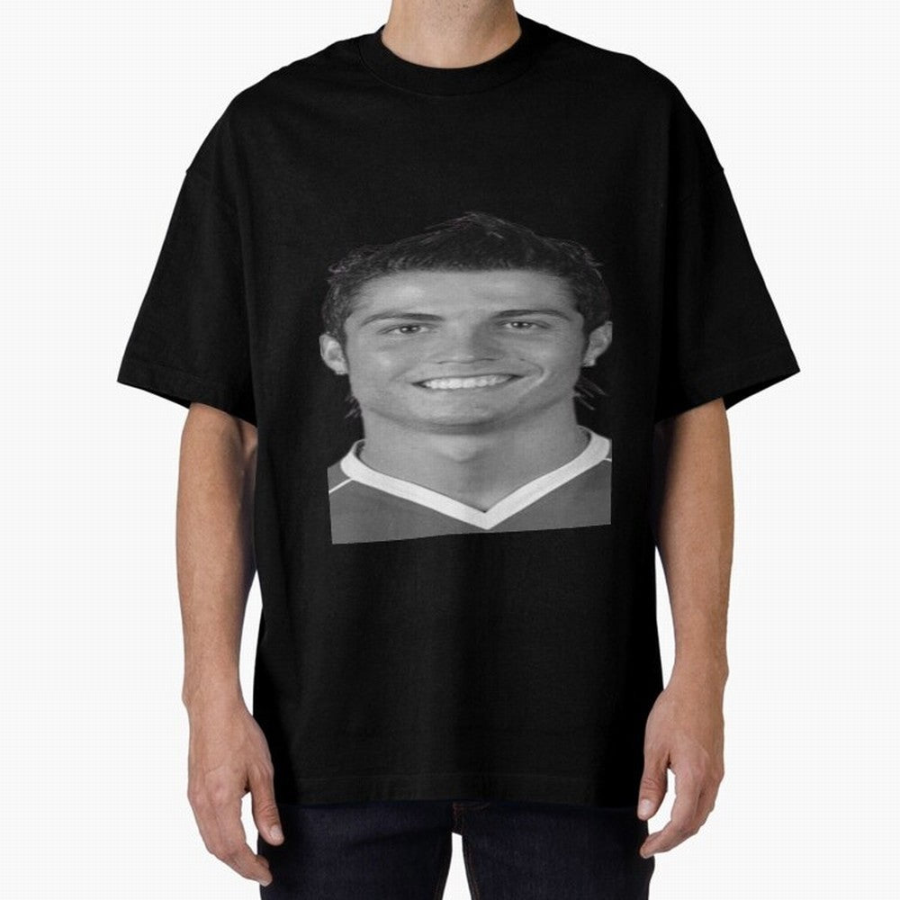 Cristiano Ronaldo Oversized T-Shirt Feel Global Football Passion for FIFA World Cup 2026, Celebrating Messi, Neymar and Mbappe, Brazil, Match Day Excitement, Supporter Culture, Golden Goals and Global Football Passion; Built for Supporters Chasing