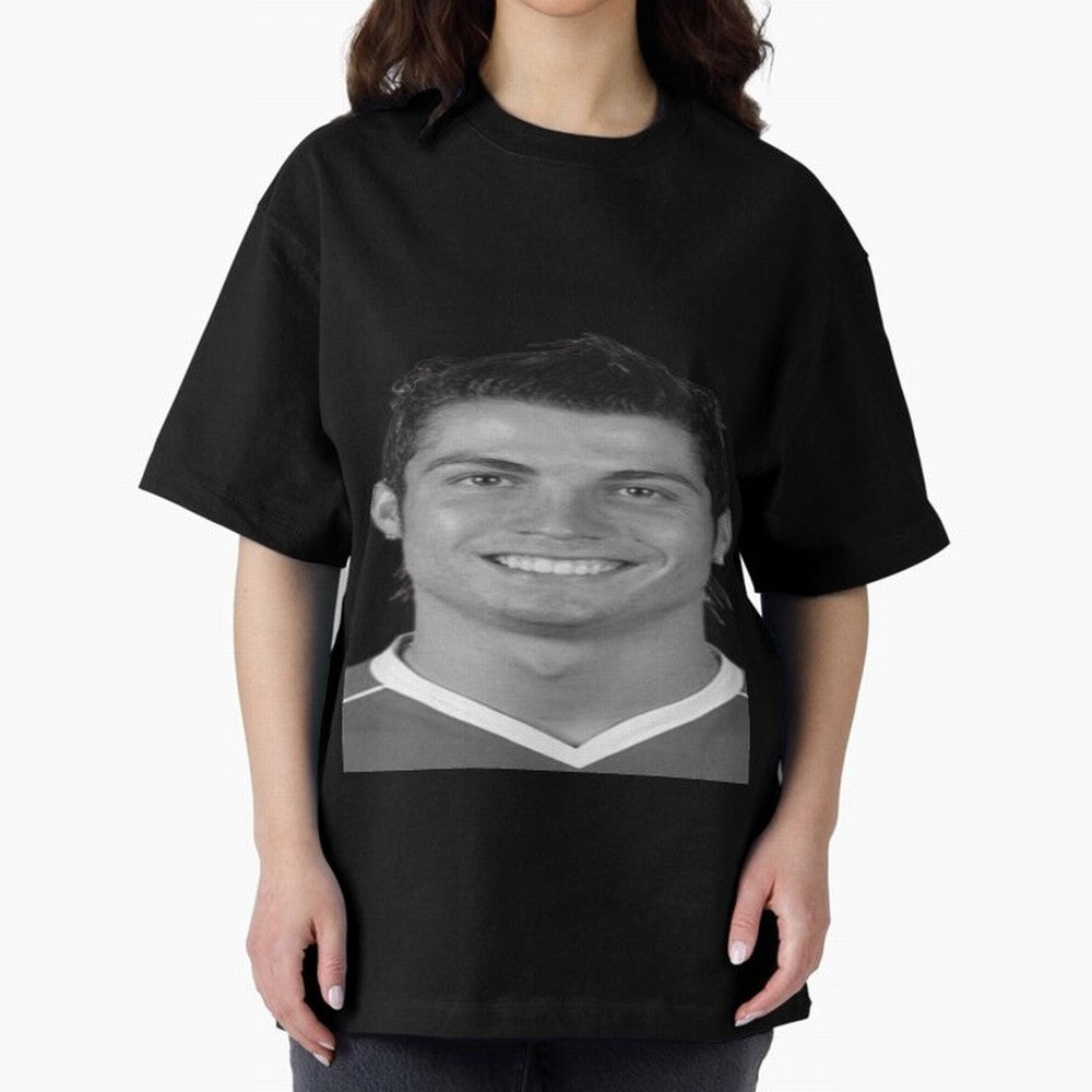 Cristiano Ronaldo Oversized T-Shirt Feel Global Football Passion for FIFA World Cup 2026, Celebrating Messi, Neymar and Mbappe, Brazil, Match Day Excitement, Supporter Culture, Golden Goals and Global Football Passion; Built for Supporters Chasing