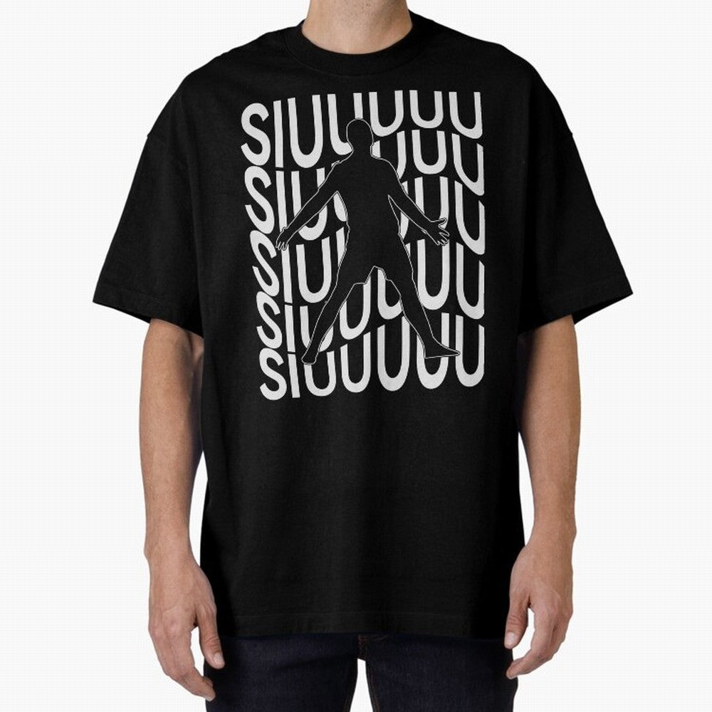 Siuuuuu Cute Soccer Present For Soccer Lovers Fan Kid's Boys Oversized T-Shirt Honor Football Greatness during FIFA World Cup 2026 USA Canada Mexico for Fans of Neymar, Haaland and Cristiano Ronaldo and Portugal, Bringing Supporter Pride, Iconic