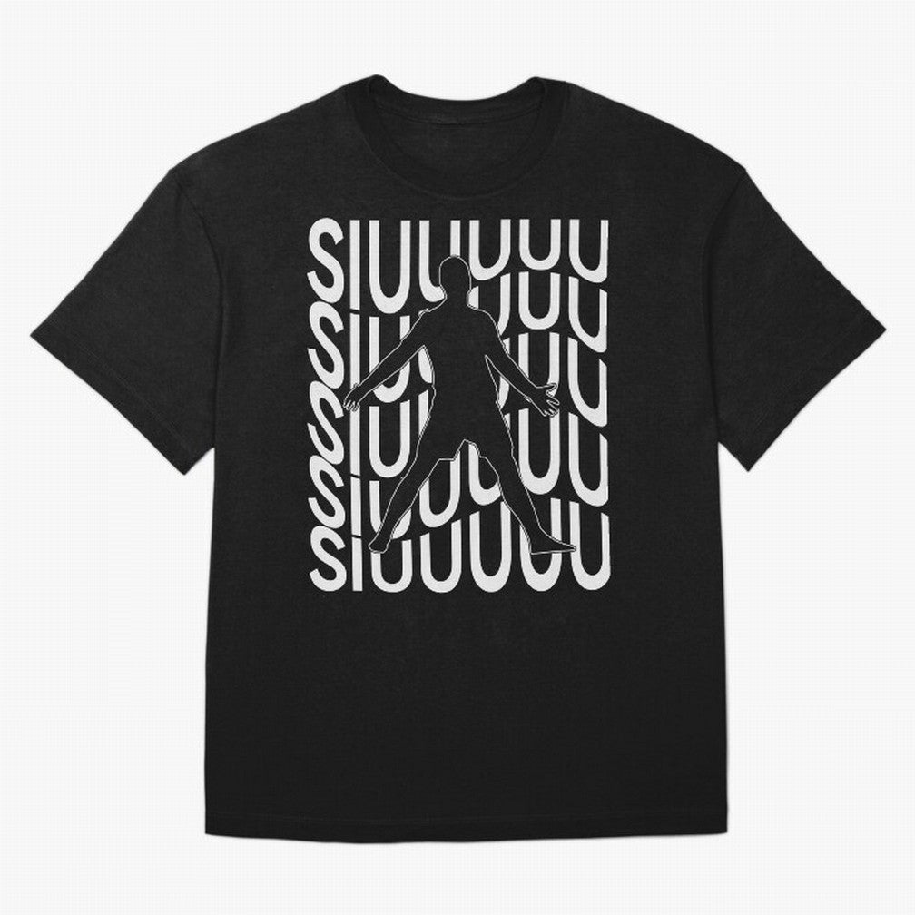 Siuuuuu Cute Soccer Present For Soccer Lovers Fan Kid's Boys Oversized T-Shirt Honor Football Greatness during FIFA World Cup 2026 USA Canada Mexico for Fans of Neymar, Haaland and Cristiano Ronaldo and Portugal, Bringing Supporter Pride, Iconic