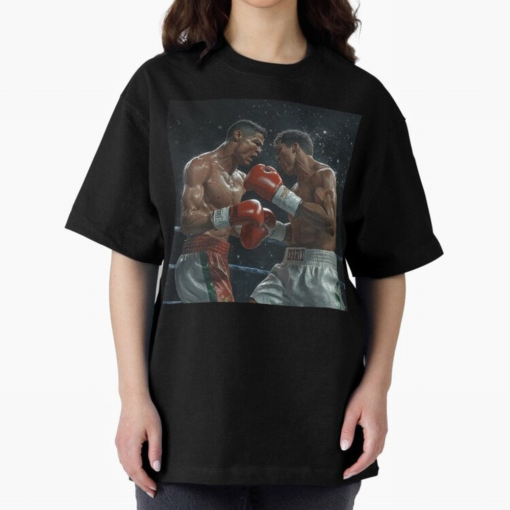 Cristiano Ronaldo vs Alvarez Canelo: Gaming Duel Between Legends Oversized T-Shirt Live the Energy of Match Day Hype around FIFA World Cup 2026 Group Stage, Mbappe, England and Germany, Retro Football Energy, Iconic Rivalries, Trophy Chase Drama