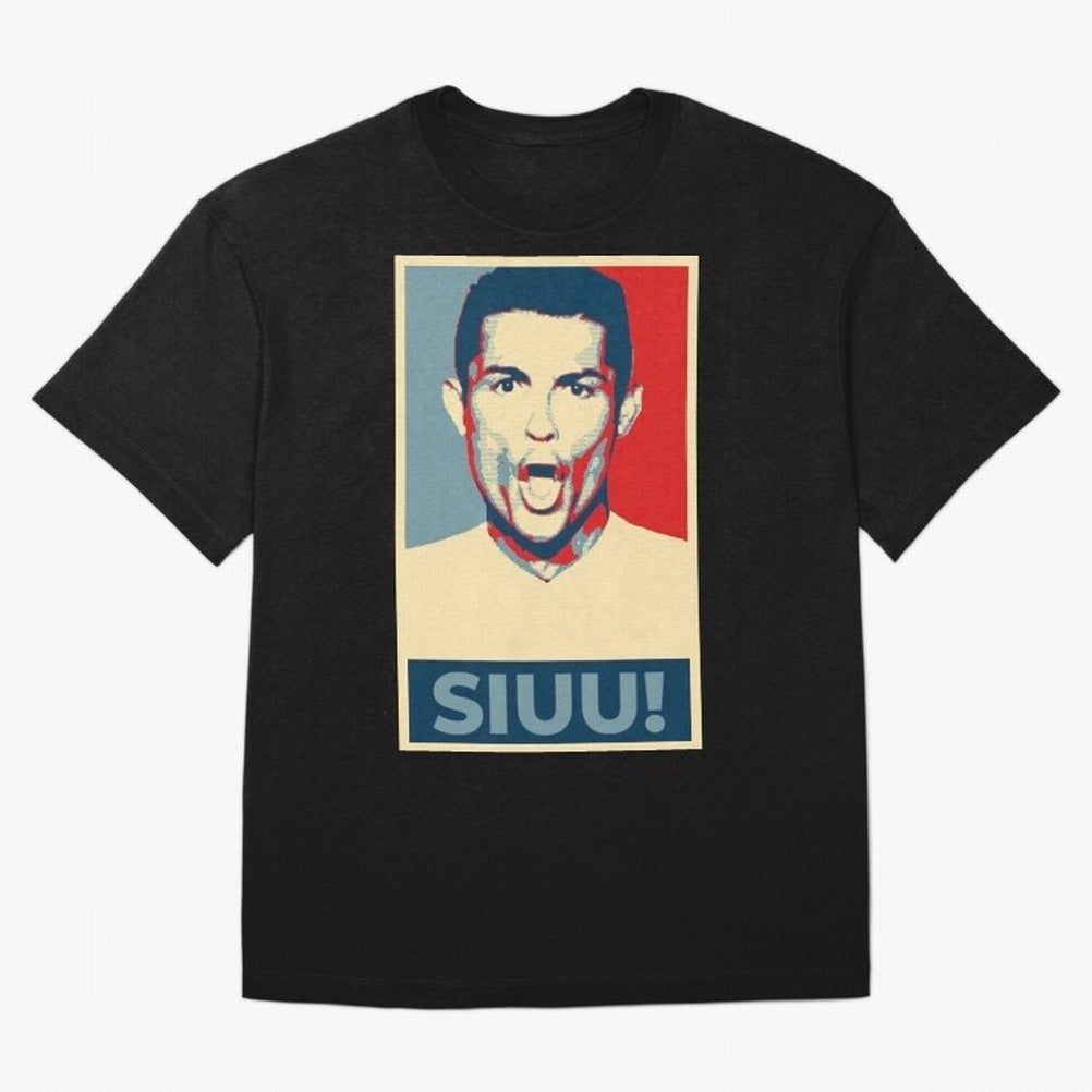 Ronaldo Siuu! - Hope Oversized T-Shirt Stand with FIFA World Cup 2026 Group Stage Centered on Haaland, France Energy, Match Day Excitement, Supporter Culture, Golden Goals and Global Football Passion; Ideal for Fans Who Follow Messi, Cristiano
