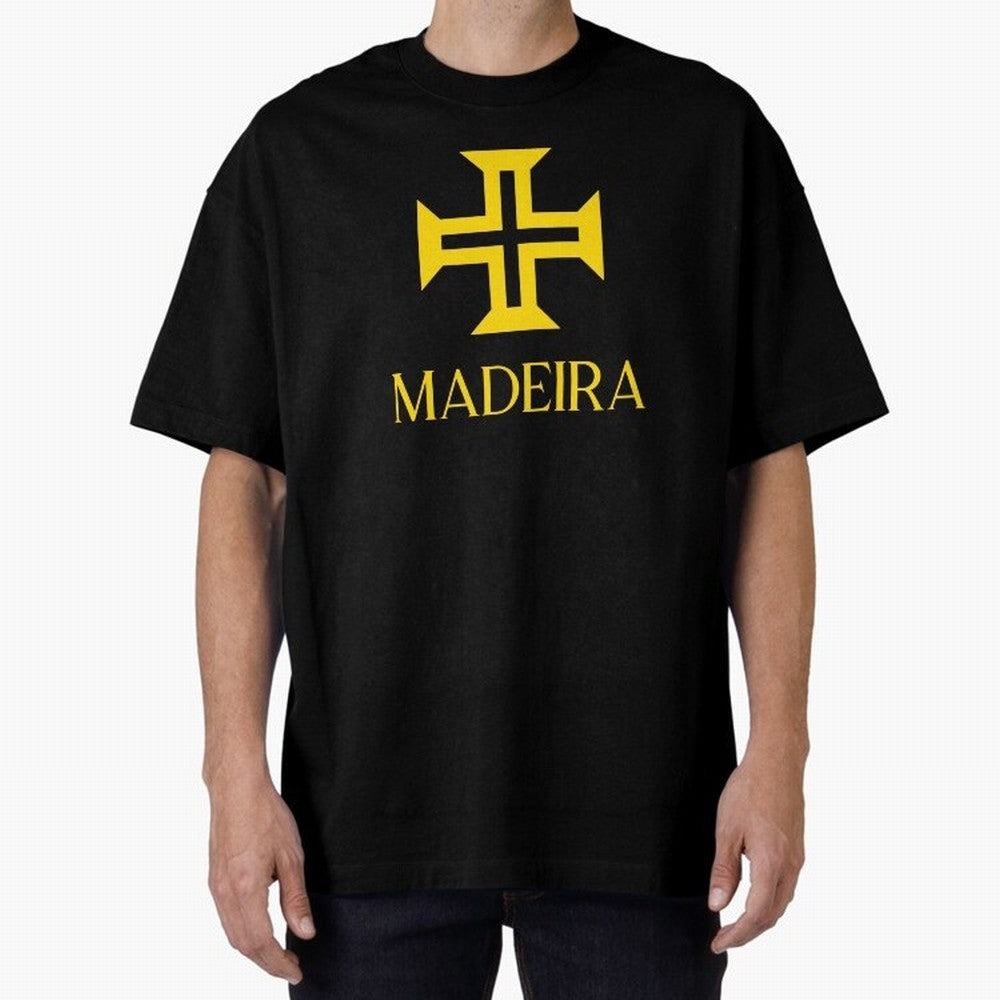 Madeira yellow Oversized T-Shirt Celebrate the Road through FIFA World Cup 2026 for Fans of Mbappe and England, France and Netherlands, Bringing Supporter Pride, Iconic Celebrations, Legendary Names and Global Match Day Energy; Ideal for Football