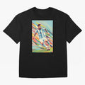 Messi in action Graphic poster design Oversized T-Shirt Support FIFA World Cup 2026 USA Canada Mexico Filled with Cristiano Ronaldo, Haaland and CR7, Spain and Netherlands Energy, Soccer Culture, Superstar Moments, National Team Dreams and