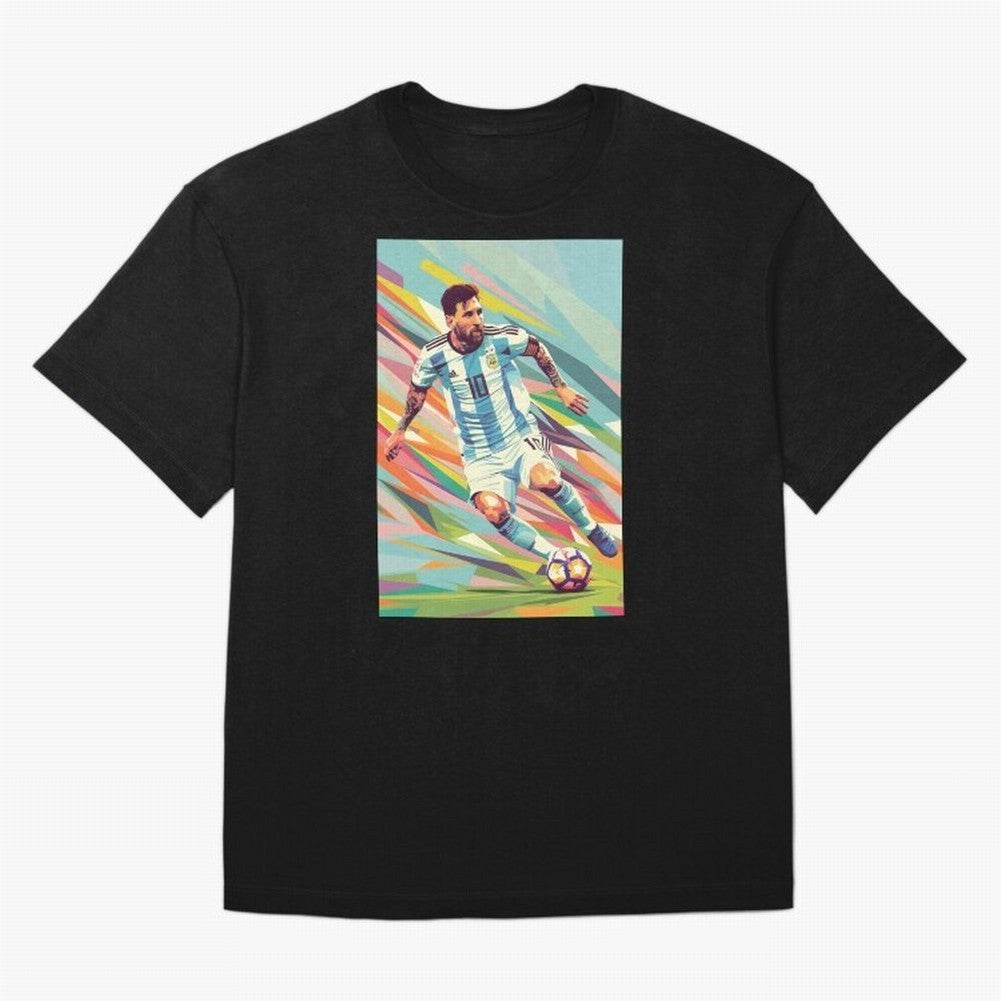 Messi in action Graphic poster design Oversized T-Shirt Support FIFA World Cup 2026 USA Canada Mexico Filled with Cristiano Ronaldo, Haaland and CR7, Spain and Netherlands Energy, Soccer Culture, Superstar Moments, National Team Dreams and