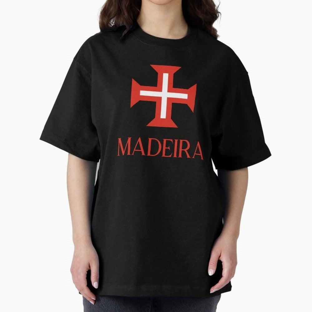 Madeira red Oversized T-Shirt Cheer through Every Moment of Global Football Passion for FIFA World Cup 2026 USA Canada Mexico, Driven by Messi, Portugal, Spain and Germany, Vintage Soccer Flavor, Modern Football Stars, National Flags and Final