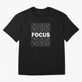 Focus Focus Focus (White Design) Oversized T-Shirt Upgrade Global Football Passion for FIFA World Cup 2026, Made for Haaland, Spain, Classic Soccer Heritage, Championship Pressure, Fan Loyalty and International Pride; Made for Collectors Who Enjoy