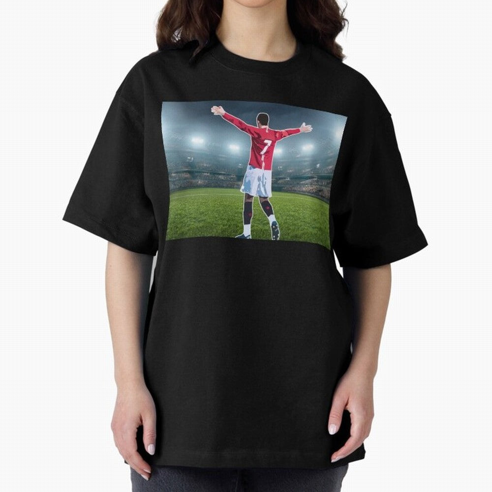 Ronaldo Oversized T-Shirt Turn Up for FIFA World Cup 2026 for Fans of Messi and Cristiano Ronaldo and England, Bringing Football Passion, Legendary Performances, Festival Vibes and Supporter Community; Ideal for Football Dads, Football Moms,
