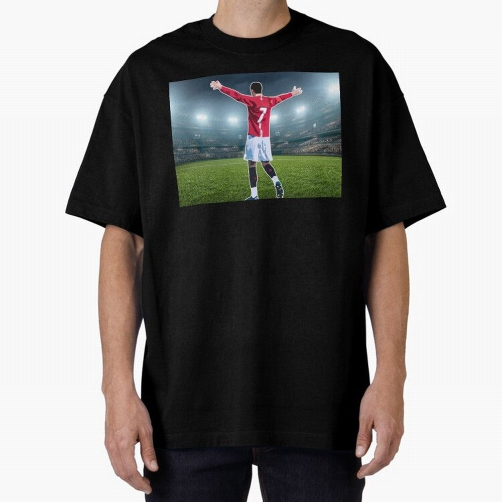 Ronaldo Oversized T-Shirt Turn Up for FIFA World Cup 2026 for Fans of Messi and Cristiano Ronaldo and England, Bringing Football Passion, Legendary Performances, Festival Vibes and Supporter Community; Ideal for Football Dads, Football Moms,