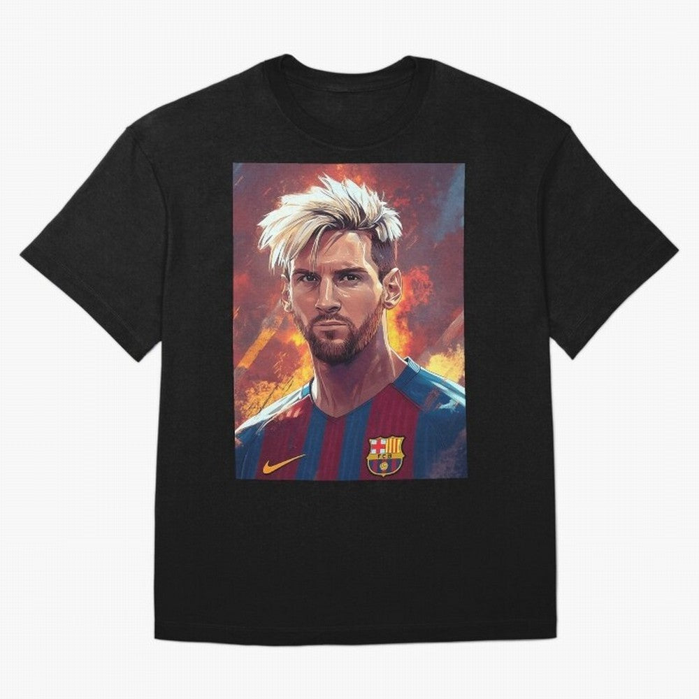 Lionel Messi Oversized T-Shirt Feel Match Day Hype around FIFA World Cup 2026, Haaland, Argentina, Football Festival Excitement, Trophy Ambitions, Country Rivalries and Star Player Buzz; Perfect for Supporters Who Want Bold Football Energy, Global
