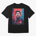Lionel Messi Oversized T-Shirt Honor Football Greatness during FIFA World Cup 2026 USA Canada Mexico for Fans of CR7 and Messi and England, Bringing Match Day Excitement, Supporter Culture, Golden Goals and Global Football Passion; Ideal for Fans