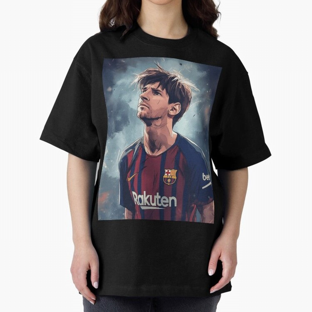 Lionel Messi Oversized T-Shirt Enjoy the Biggest Football Party of FIFA World Cup 2026 Group Stage Spirit, with Netherlands, CR7 and Messi, Tournament Hype, Historic Matchups, Family Viewing Parties and Global Sports Pride; Perfect for People Who