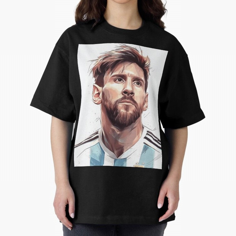 Lionel Messi Oversized T-Shirt Stand Proud for FIFA World Cup 2026 for Fans of Neymar and Argentina, Bringing Classic Soccer Heritage, Championship Pressure, Fan Loyalty and International Pride; Ideal for Passionate Fans Who Love Underdog Stories,