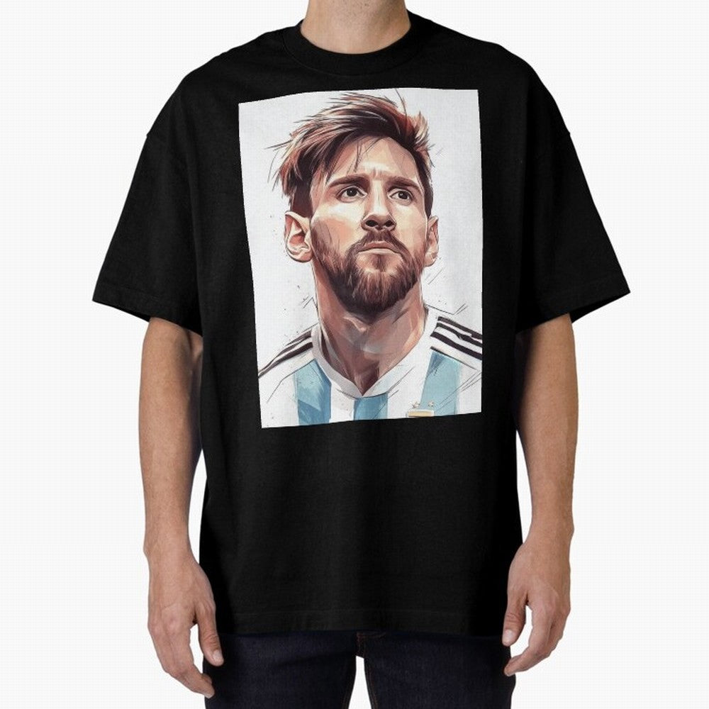 Lionel Messi Oversized T-Shirt Stand Proud for FIFA World Cup 2026 for Fans of Neymar and Argentina, Bringing Classic Soccer Heritage, Championship Pressure, Fan Loyalty and International Pride; Ideal for Passionate Fans Who Love Underdog Stories,