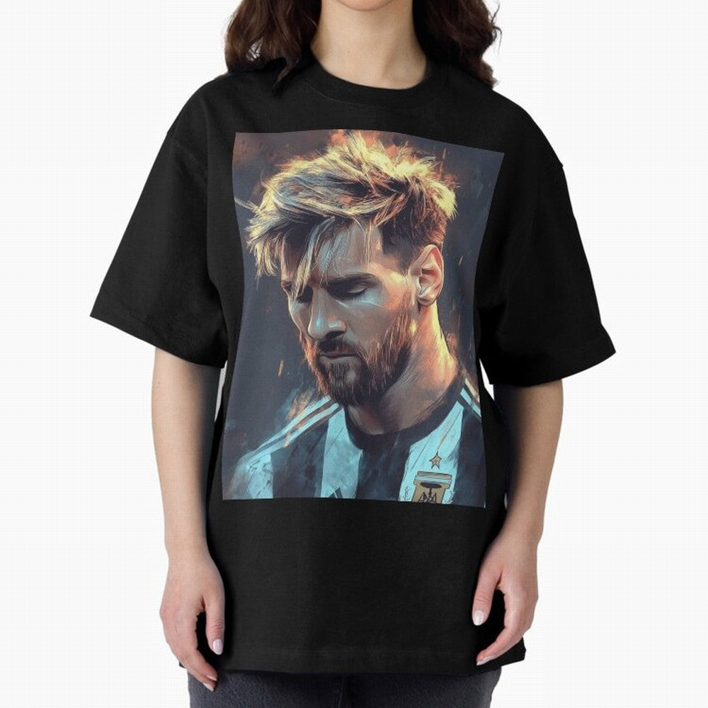 leo Messi Oversized T-Shirt Celebrate Classic Football Spirit in Global Football Passion for FIFA World Cup 2026 Group Stage, Connected to Messi, Neymar and Mbappe, Argentina and Brazil, Global Supporter Spirit, Legendary Goals, National Colors and