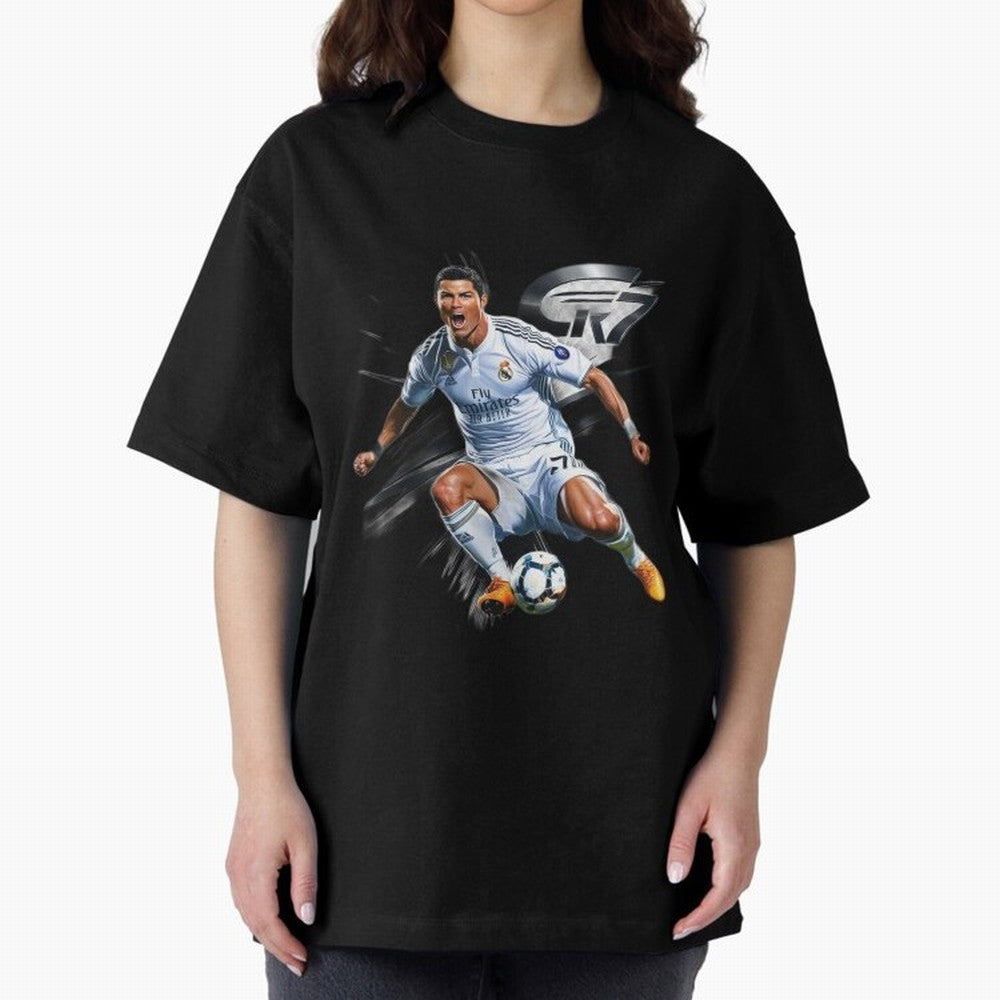 CR7 Ronaldo Legacy GOAT Soccer Fan T-Shirt ¨C Ultimate Football Icon Oversized T-Shirt Carry National Pride through Global Football Passion for FIFA World Cup 2026 Group Stage, Highlighting CR7, France, Champion Mindset, Group Stage Buzz, Knockout