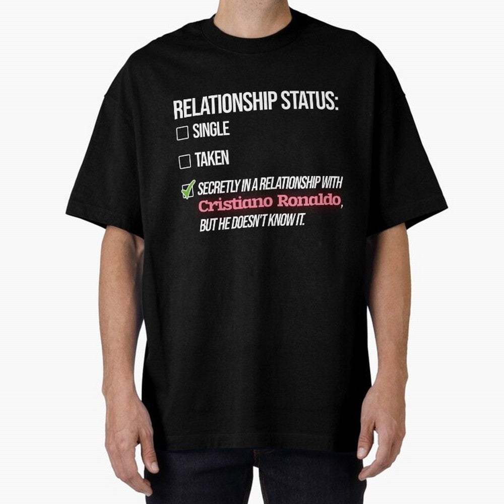 Relationship with Cristiano Ronaldo Oversized T-Shirt Celebrate Classic Football Spirit in Global Football Passion for FIFA World Cup 2026 Group Stage, Capturing Messi, CR7 and Mbappe, England, Football History, Final Match Energy, Crowd Noise and