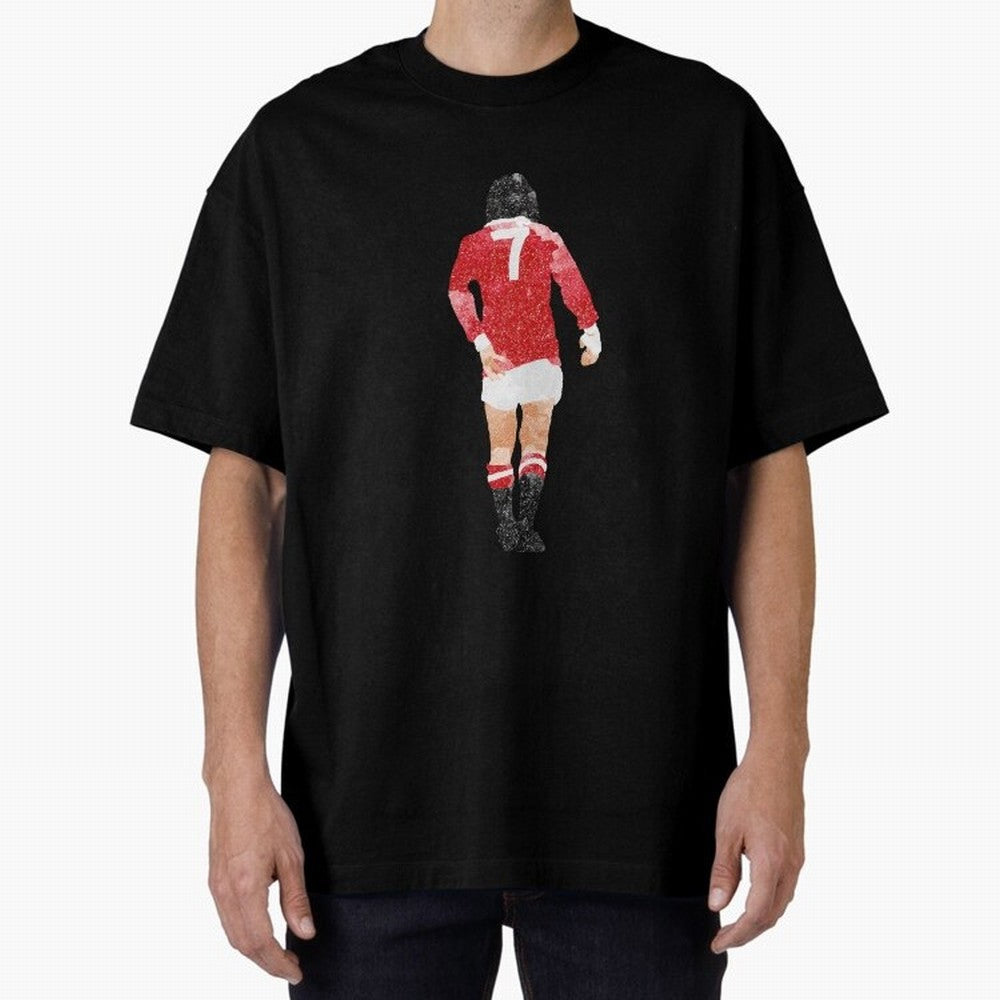 George Best watercolour Manchester United Football Northern Ireland Legend number 7 Man United Red D Oversized T-Shirt Celebrate Soccer Greatness during the FIFA World Cup 2026 Group Stage Journey through Mbappe and Neymar Highlights, Brazil,