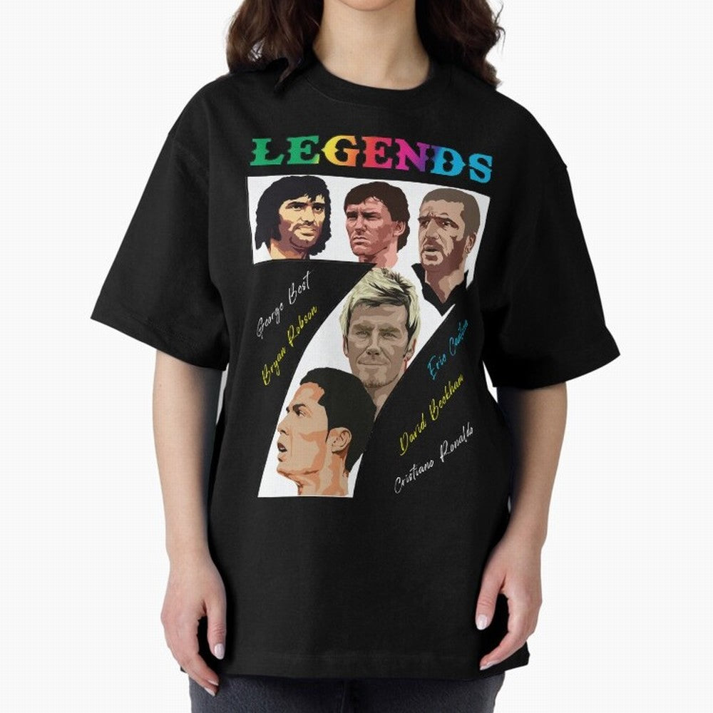 LEGENDS OF FOOTBALL Oversized T-Shirt Bring Stadium Energy to FIFA World Cup 2026 Group Stage Connected to Messi, CR7 and Mbappe, Argentina, France and Brazil Energy, Champion Mindset, Group Stage Buzz, Knockout Tension and Passionate Fan Culture;