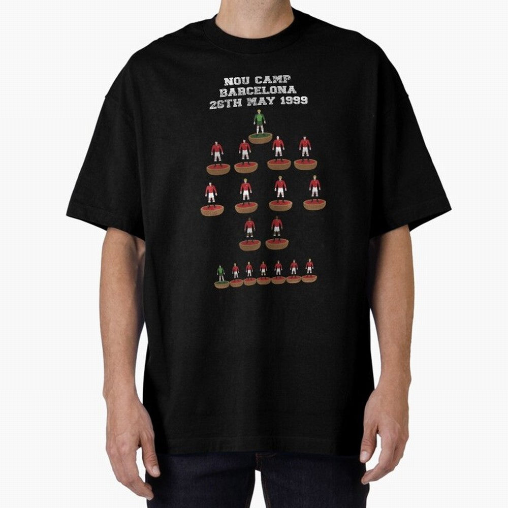 Manchester United Champions League 1999 Oversized T-Shirt Follow Every Goal of FIFA World Cup 2026 Group Stage for Fans of Neymar and Brazil, Portugal and Argentina, Bringing Championship Spirit, Famous Goals, Roaring Crowds and International