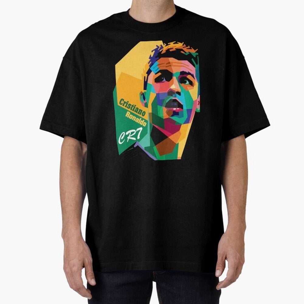 cristiano ronaldo Oversized T-Shirt Honor Football Greatness during Match Day Hype around FIFA World Cup 2026 Group Stage, Cristiano Ronaldo, Haaland and CR7, Argentina, France and Brazil, Sports Nostalgia, International Competition, Famous Players