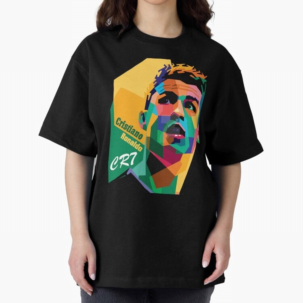 cristiano ronaldo Oversized T-Shirt Honor Football Greatness during Match Day Hype around FIFA World Cup 2026 Group Stage, Cristiano Ronaldo, Haaland and CR7, Argentina, France and Brazil, Sports Nostalgia, International Competition, Famous Players