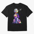 Ronaldinho Wpap Pop Art Oversized T-Shirt Show Championship Spirit for FIFA World Cup 2026 USA Canada Mexico for Fans of Messi and Cristiano Ronaldo and Portugal, Spain and Germany, Bringing Football Festival Excitement, Trophy Ambitions, Country