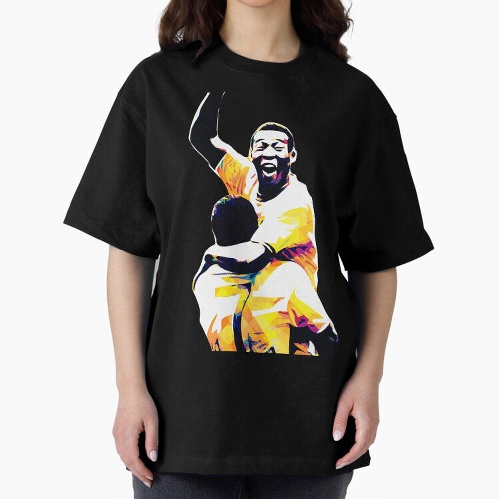 Pele Pop Art Oversized T-Shirt Make Game Day About FIFA World Cup 2026 Group Stage Spirit, Filled with Spain and Netherlands, Neymar, Haaland and Cristiano Ronaldo, Stadium Memories, Football Loyalty, International Chants and Championship