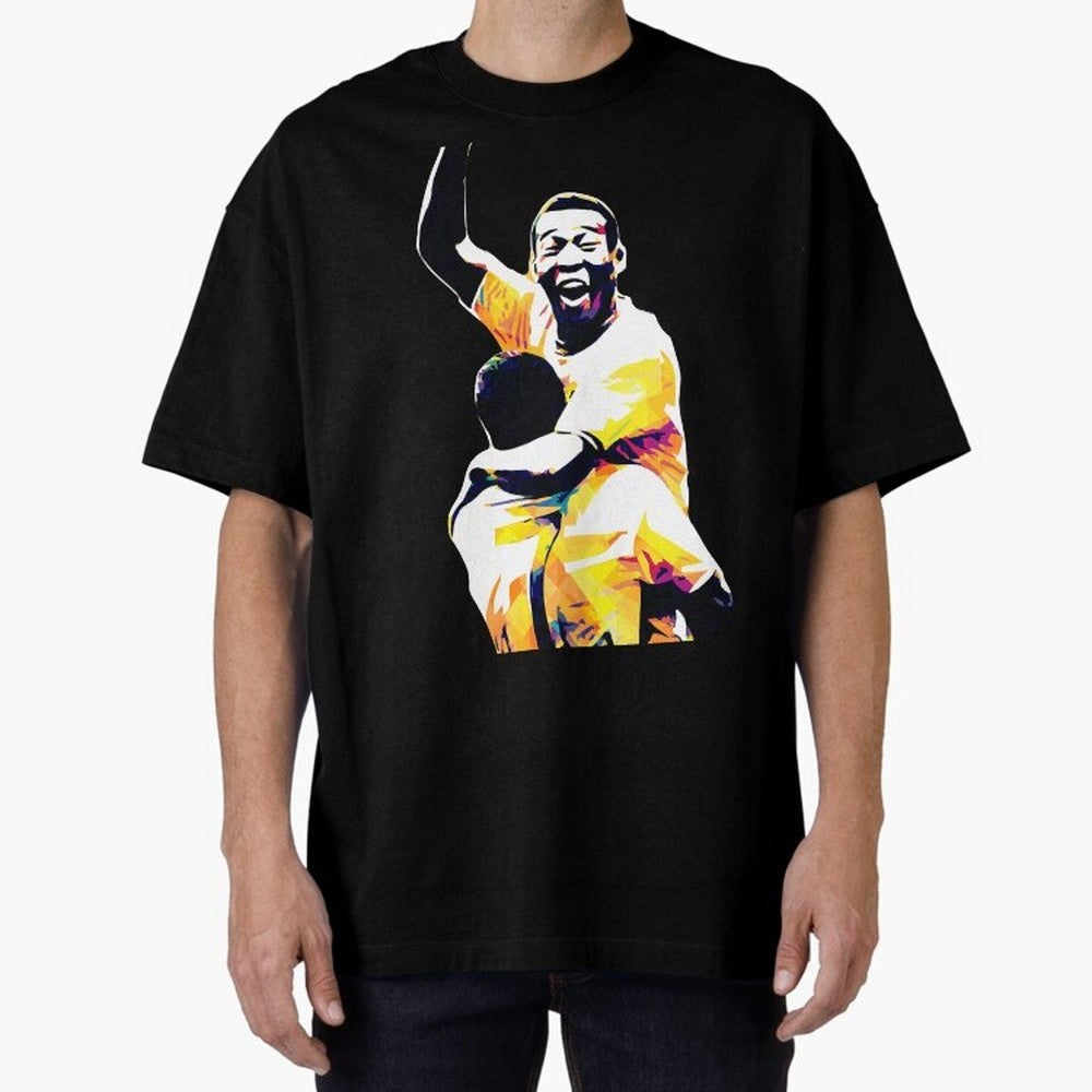 Pele Pop Art Oversized T-Shirt Make Game Day About FIFA World Cup 2026 Group Stage Spirit, Filled with Spain and Netherlands, Neymar, Haaland and Cristiano Ronaldo, Stadium Memories, Football Loyalty, International Chants and Championship