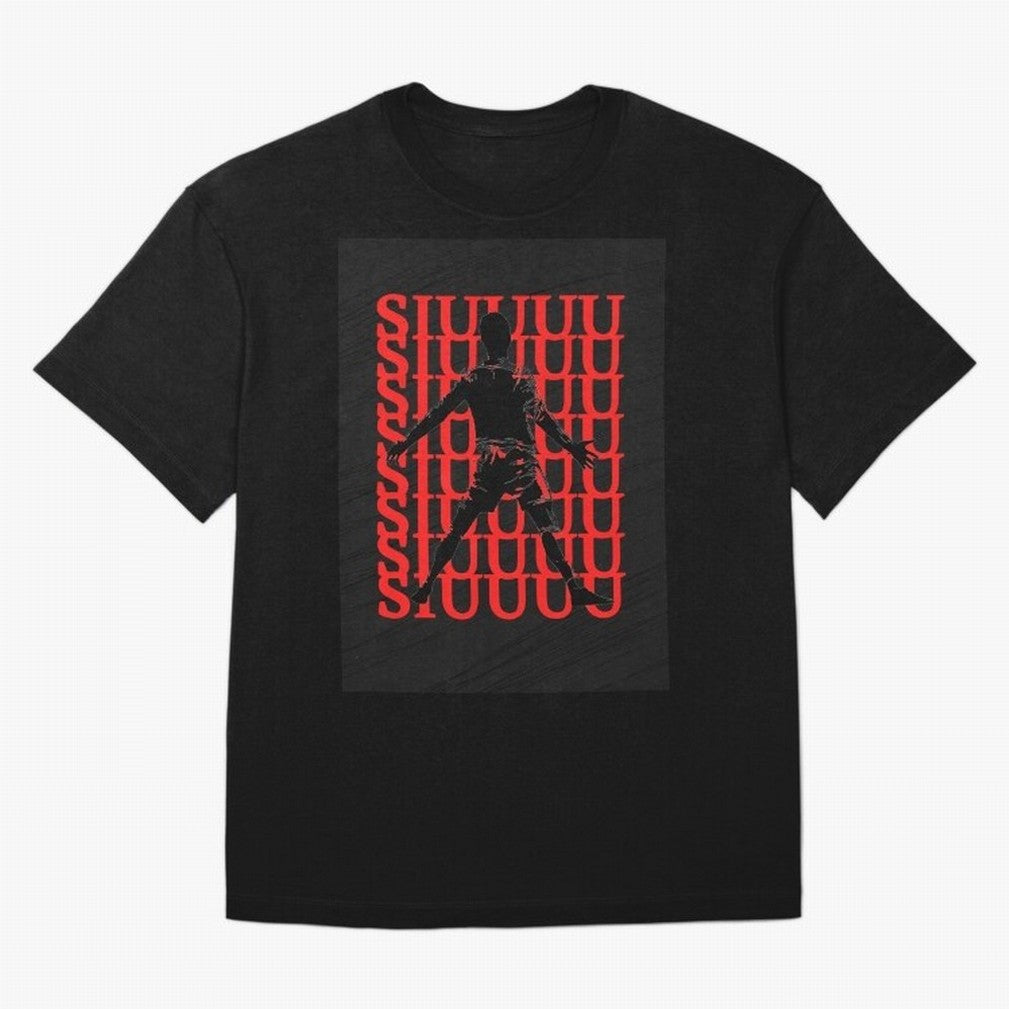 cristiano ronaldo siuuu Oversized T-Shirt Refresh FIFA World Cup 2026 USA Canada Mexico Centered on Haaland, Brazil, Portugal and Argentina Energy, Retro Football Energy, Iconic Rivalries, Trophy Chase Drama and Stadium Atmosphere; Ideal for Fans