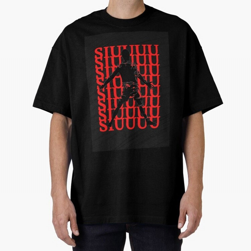 cristiano ronaldo siuuu Oversized T-Shirt Refresh FIFA World Cup 2026 USA Canada Mexico Centered on Haaland, Brazil, Portugal and Argentina Energy, Retro Football Energy, Iconic Rivalries, Trophy Chase Drama and Stadium Atmosphere; Ideal for Fans