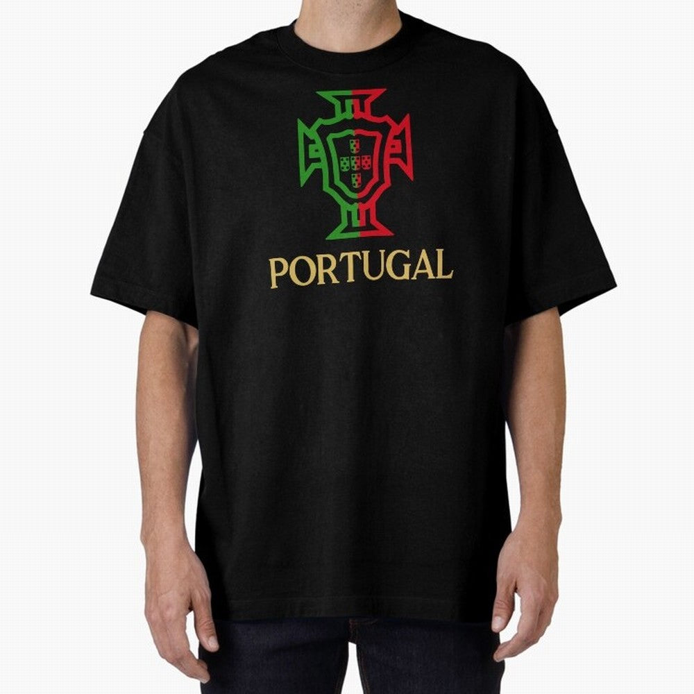 Portugal Tuga Gold Oversized T-Shirt Celebrate the Next Chapter of FIFA World Cup 2026 Group Stage Spirit, with Germany, Messi, Neymar and Mbappe, Champion Mindset, Group Stage Buzz, Knockout Tension and Passionate Fan Culture; Made for Collectors