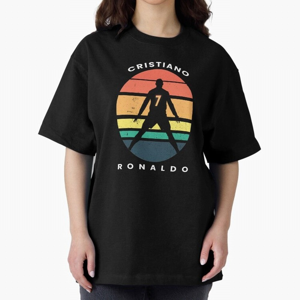CRISTIANO RONALDO RETRO VINTAGE T-SHIRT Oversized T-Shirt Bring Match Day Fire to FIFA World Cup 2026 USA Canada Mexico Inspired by Mbappe and Neymar, England Energy, Retro Football Energy, Iconic Rivalries, Trophy Chase Drama and Stadium