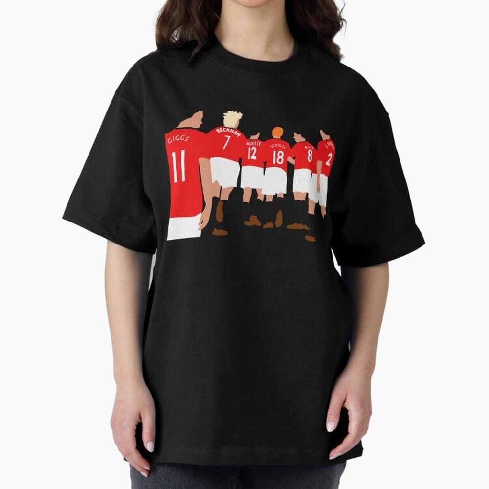 Class of 92 - Manchester United Legends Oversized T-Shirt Follow Every Goal of Match Day Hype around FIFA World Cup 2026 USA Canada Mexico, Mbappe, Portugal, Worldwide Fan Energy, Dramatic Goals, Stadium Lights and Championship Celebrations;
