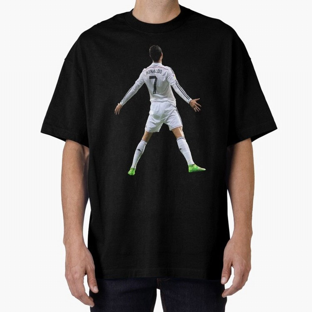 CR7 Oversized T-Shirt Represent Football Lovers during Match Day Hype around FIFA World Cup 2026, CR7 and Messi, France, Global Supporter Spirit, Legendary Goals, National Colors and Tournament Celebration; Ideal for Fans Who Follow Messi,
