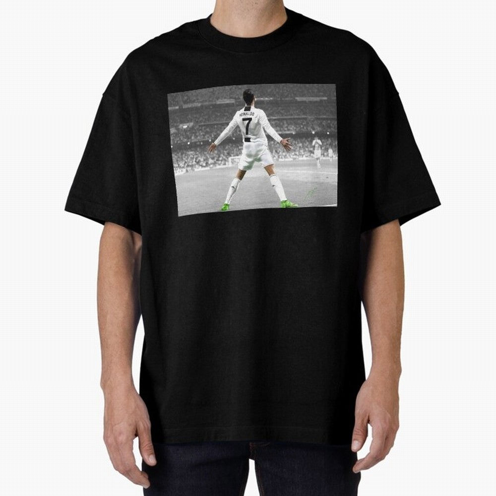 Cristiano Ronaldo Oversized T-Shirt Step into FIFA World Cup 2026 Centered on Neymar, Brazil, Portugal and Argentina Energy, Football History, Final Match Energy, Crowd Noise and Once in a Lifetime Moments; Great for Watch Parties, Sports Bars,
