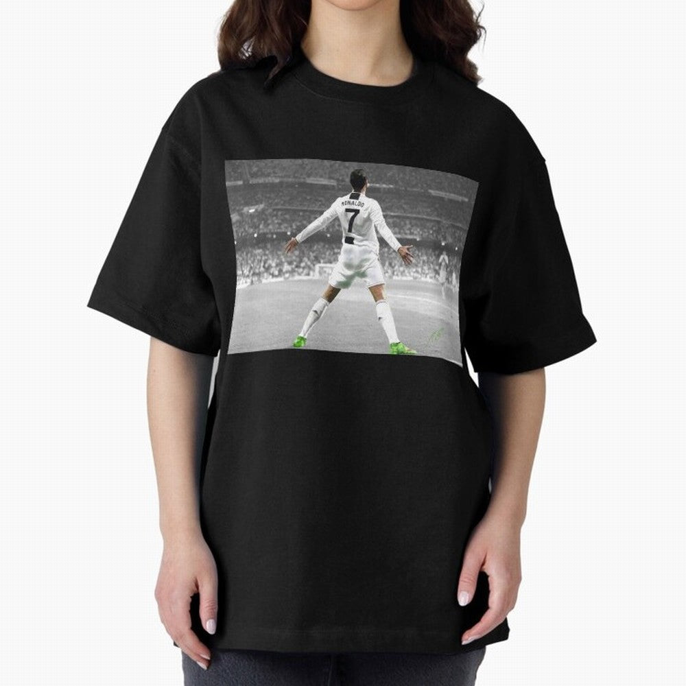 Cristiano Ronaldo Oversized T-Shirt Step into FIFA World Cup 2026 Centered on Neymar, Brazil, Portugal and Argentina Energy, Football History, Final Match Energy, Crowd Noise and Once in a Lifetime Moments; Great for Watch Parties, Sports Bars,