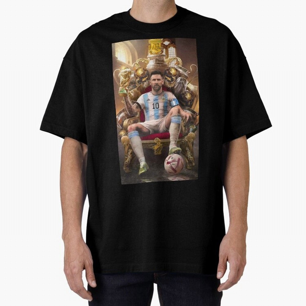 Lionel Messi Oversized T-Shirt Celebrate the Next Chapter of FIFA World Cup 2026 Group Stage Celebrating Neymar, Portugal Energy, Supporter Pride, Iconic Celebrations, Legendary Names and Global Match Day Energy; Great for Watch Parties, Sports