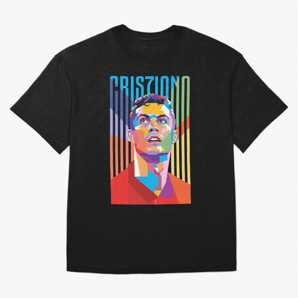 CR7 Pop Art Oversized T-Shirt Celebrate Unforgettable Nights in the FIFA World Cup 2026 Group Stage Journey through Cristiano Ronaldo, Haaland and CR7 Highlights, Argentina and Brazil Pride, Championship Spirit, Famous Goals, Roaring Crowds and