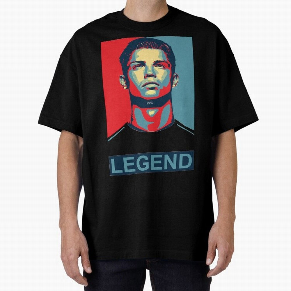 cristiano ronaldo legend Es Oversized T-Shirt Celebrate Classic Football Spirit in FIFA World Cup 2026 Group Stage for Fans of Messi, CR7 and Mbappe and Spain, Bringing Fan Favorite Moments, National Team Passion, Big Match Drama and Soccer