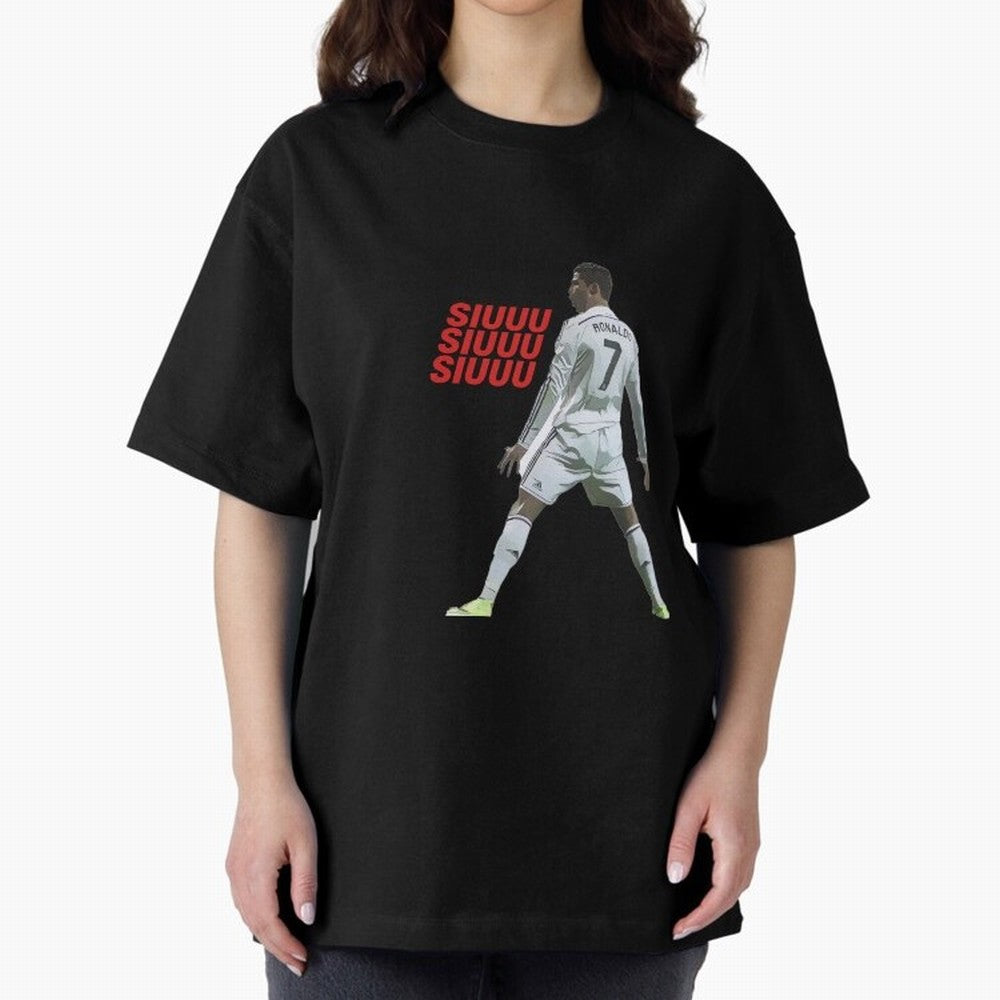 SIUUU #25 Oversized T-Shirt Bring Home FIFA World Cup 2026 for Fans of Messi, CR7 and Mbappe and France and Portugal, Bringing Worldwide Fan Energy, Dramatic Goals, Stadium Lights and Championship Celebrations; Ideal for Fans Who Follow Messi,