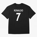 RONALDO NO.7 Oversized T-Shirt Celebrate Supporters United by Match Day Hype around FIFA World Cup 2026, Haaland and Mbappe, Spain and Netherlands, Retro Football Energy, Iconic Rivalries, Trophy Chase Drama and Stadium Atmosphere; Perfect for
