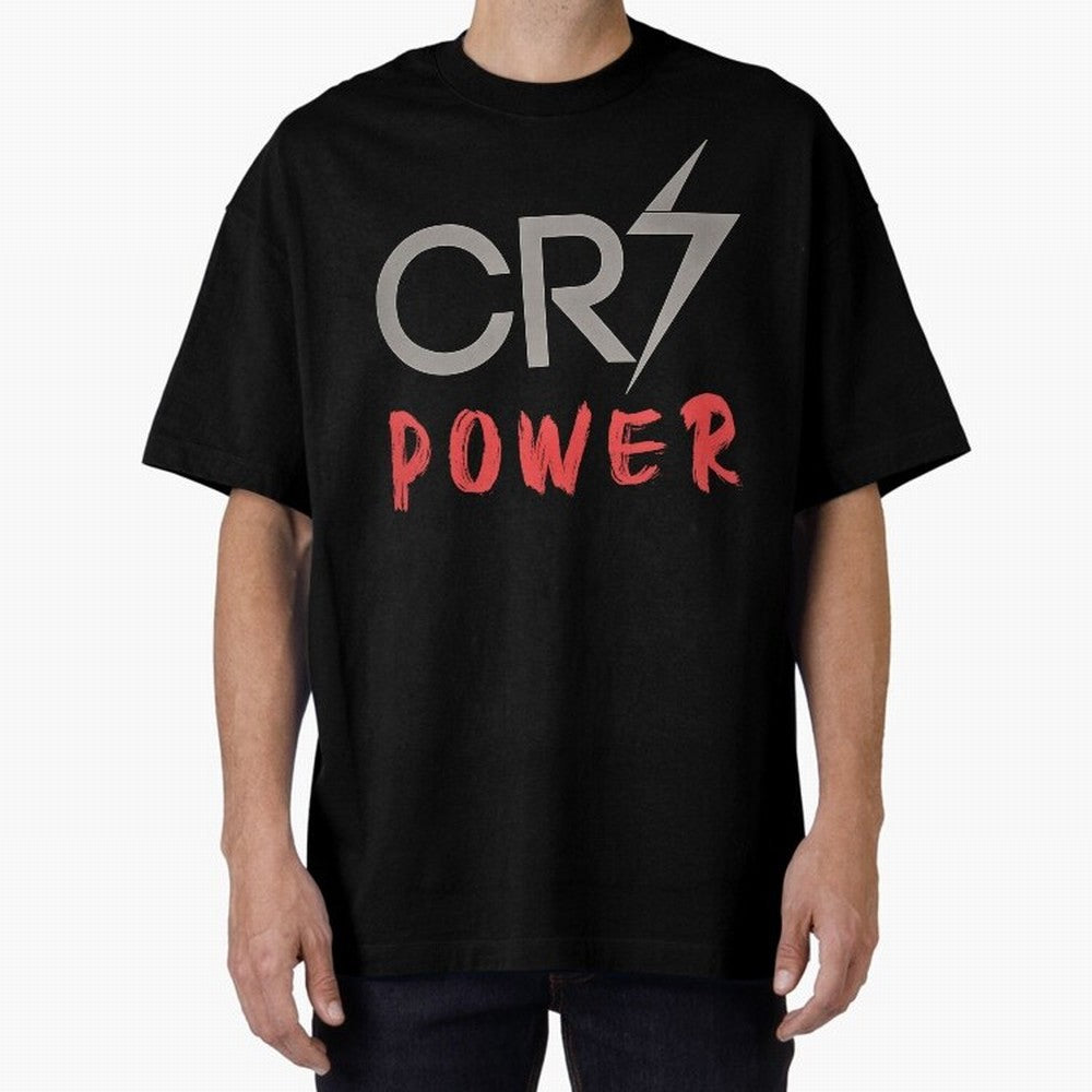 CR7 Power 2 Oversized T-Shirt Show Fan Pride Across FIFA World Cup 2026 Spirit, Capturing Netherlands, Messi, Neymar and Mbappe, Vintage Soccer Flavor, Modern Football Stars, National Flags and Final Night Emotion; Perfect for People Who Love