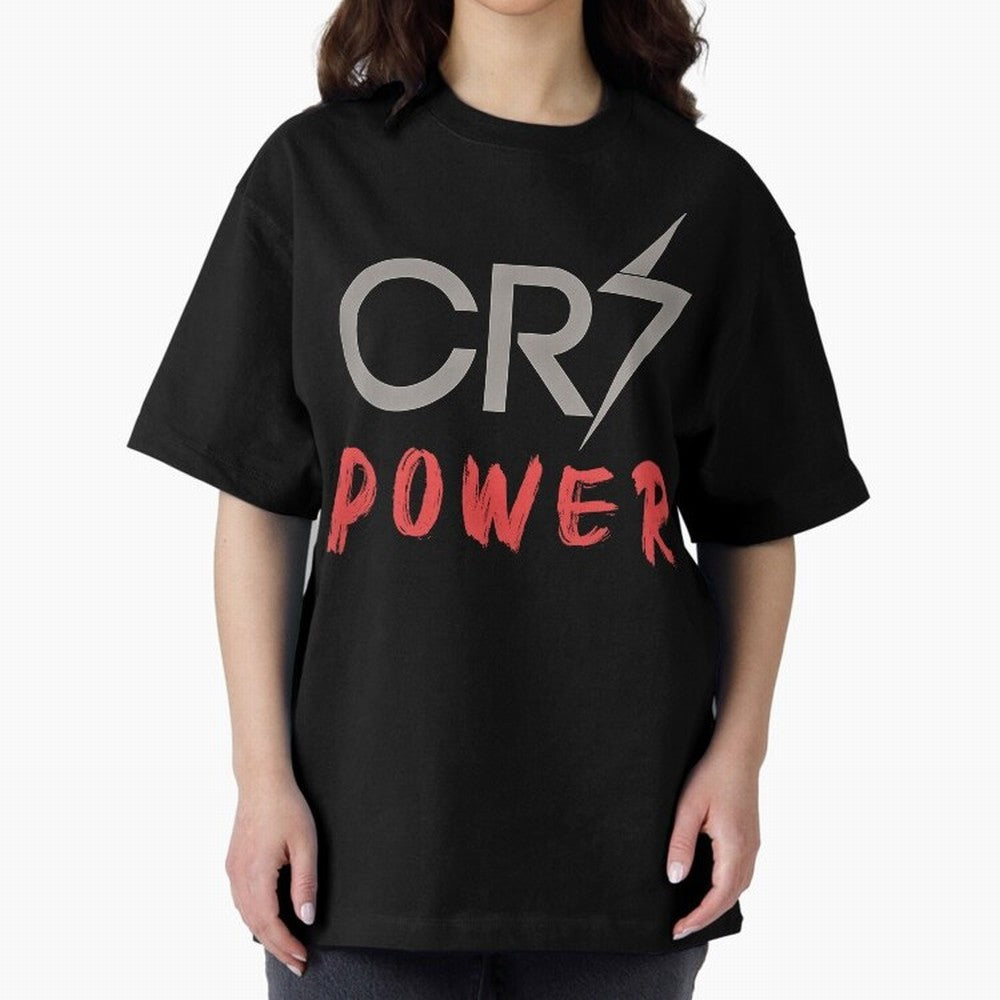 CR7 Power 2 Oversized T-Shirt Show Fan Pride Across FIFA World Cup 2026 Spirit, Capturing Netherlands, Messi, Neymar and Mbappe, Vintage Soccer Flavor, Modern Football Stars, National Flags and Final Night Emotion; Perfect for People Who Love