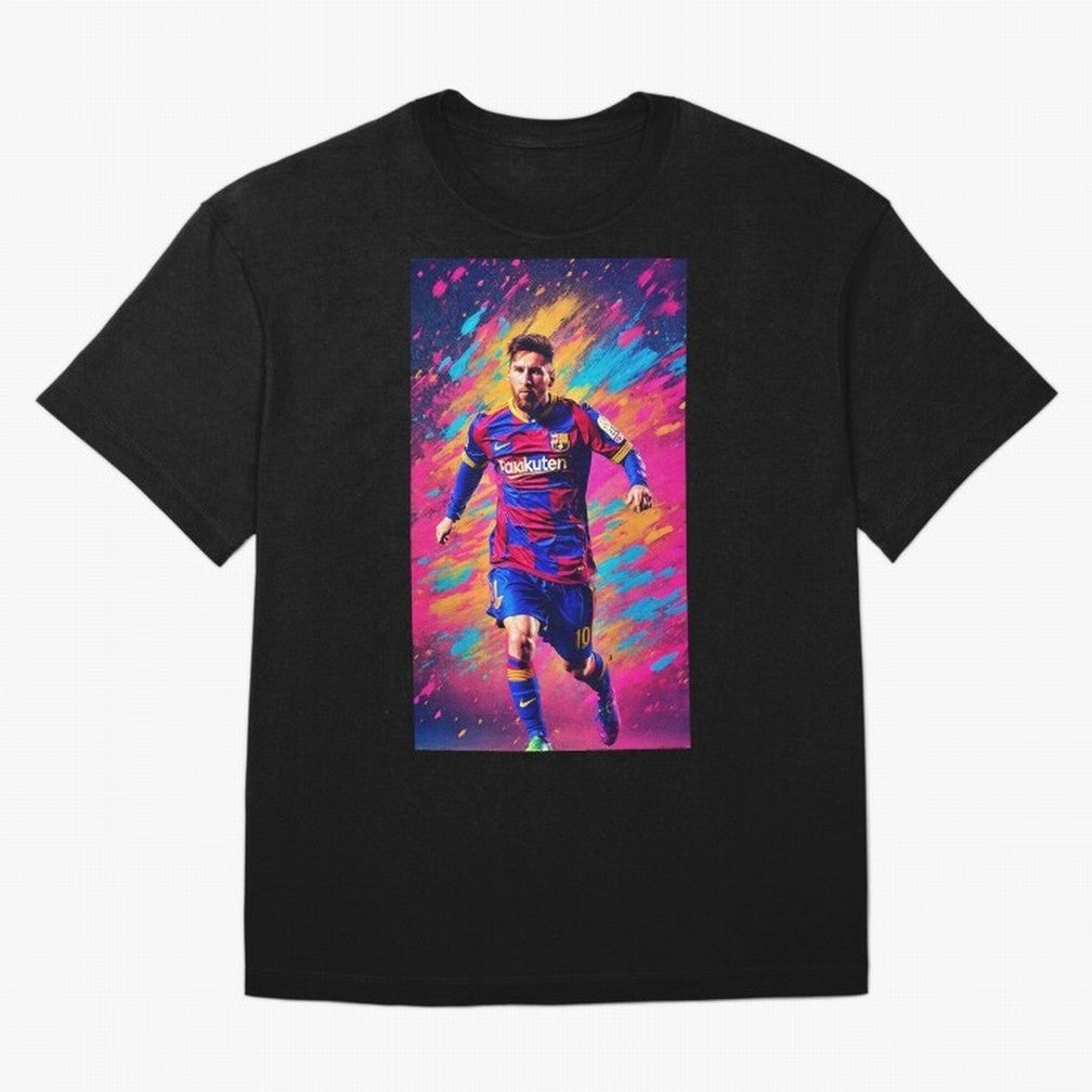 Lionel Messi Oversized T-Shirt Show Match Day Excitement for the FIFA World Cup 2026 Journey through Haaland and Mbappe Highlights, Spain and Netherlands Pride, Stadium Memories, Football Loyalty, International Chants and Championship Tradition;