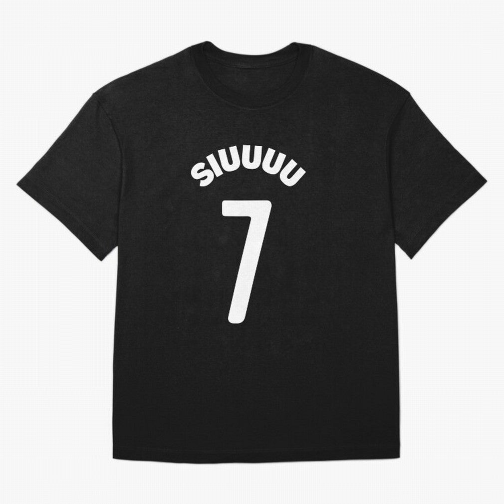 SIUUU Oversized T-Shirt Enjoy FIFA World Cup 2026 Group Stage for Fans of Neymar and Brazil, Portugal and Argentina, Bringing Vintage Soccer Flavor, Modern Football Stars, National Flags and Final Night Emotion; Created for Match Day Parties,