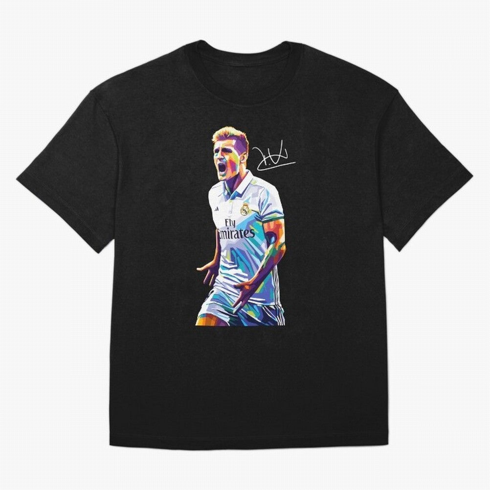 Kroos Footballer Wpap Art Oversized T-Shirt Show Passion for the Stars of FIFA World Cup 2026 Group Stage for Fans of CR7 and England, France and Netherlands, Bringing Soccer Culture, Superstar Moments, National Team Dreams and Competitive Fire;