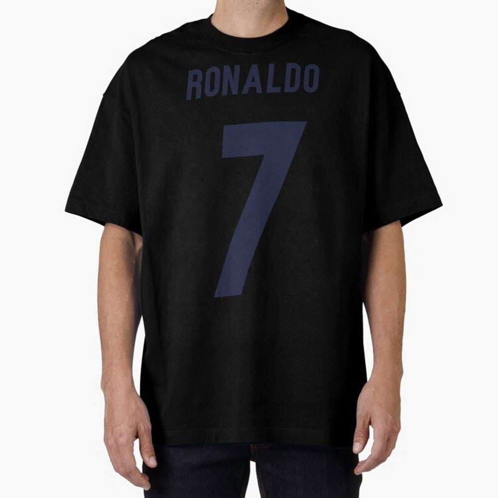 Cristiano Ronaldo 7 Oversized T-Shirt Celebrate Unforgettable Nights in Match Day Hype around FIFA World Cup 2026 Group Stage, Neymar, Haaland and Cristiano Ronaldo, Brazil, Portugal and Argentina, Championship Spirit, Famous Goals, Roaring Crowds
